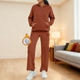 thumbnail image 5 of Comfort Sweat Set Sweatsuit Women Casual Two Piece Sweatshirts Straight Leg Pants Tracksuit, 5 of 5