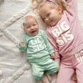 thumbnail image 3 of Gupgi Toddler Girl Sister Matching Outfits,Lil/Big Sis Pullover Pants 2Pcs Fall Clothes, 3 of 10
