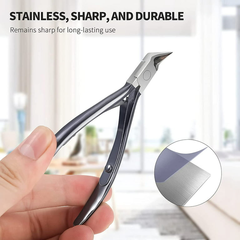  FERYES Straight Blade Toenail Clippers with Toenail Lifter and  Fork - Toe Nail Clipper for Thick Toenails - 2 in 1 Ingrown Toenail Tools  Kit : Beauty & Personal Care