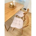 thumbnail image 2 of Chair Cushion, 4 Pack Chair Cushions for Dining Chairs, Chair Pads and Mat with Ties for Indoor Kitchen Seat and Desk (4 Count - 17 x 16 in, Beige), 2 of 14