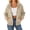 Beige 05, variant on Karymi Blouses for Women Dressy Casual Solid Zip Up Hooded Sweatshirt Jacket, Adjustable Drawstring Hood Long Sleeve Zip Hoodie Coat with Kangaroo Pocket, Casual Outerwear Blouses for Women