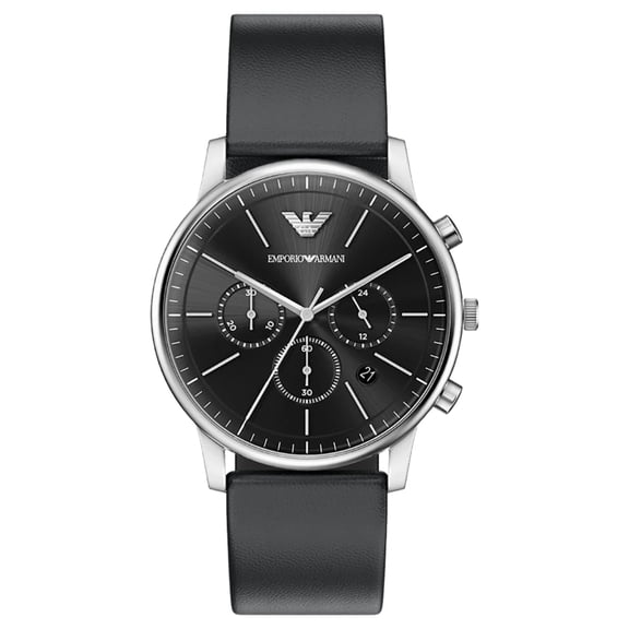 Emporio Armani Men's Minimalist Black Dial Watch - AR11774
