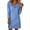 Blue, variant on Long Sleeve Dress for Women Summer Cowl Neck Elegant Wedding Dress Vacation Casual Dresses for Women White XL