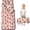Princess and Girl Pink Pattern, variant on Princess and Leaf Beige Pattern Teens Toddler Nap Mat with Pillow, Sleeping Mat Bag for Preschool Daycare 50"x20"