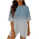 thumbnail image 1 of Eres Más Que una Camisa de Puntuación de Prueba Blusa de Manga Corta de Cuello Redondo de las Mujeres con Pantalones de Cintura Elásticos, Set Deportivo Casual de 2 Piezas, 1 of 6