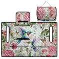 thumbnail image 3 of SEANATIVE Golf Cart Seat Cover, Universal Front Seat Blanket with Storage Pockets, Non-Slip Golf Cart Cushion Cover Protector Fits for EZGO Club Car Yamaha, Retro Hummingbird Floral Butterfly, 3 of 7