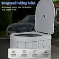 thumbnail image 3 of Cubeta Inodoro portátil para acampar Práctico inodoro plegable montado en el automóvil con carpa para viajes Adultos Niños y ancianos Orinal portátil A prueba de olores y antideslizante, 3 of 8
