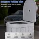 thumbnail image 3 of Cubeta Inodoro portátil para acampar Práctico inodoro plegable montado en el automóvil con carpa para viajes Adultos Niños y ancianos Orinal portátil A prueba de olores y antideslizante, 3 of 8