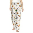 thumbnail image 2 of Goofa Funny Chicken Printed Soft Pajama Pants for Women, Wide Leg Comfy Casual Lounge Yoga Pants-X-Large, 2 of 9