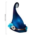 thumbnail image 1 of Sombrero de bruja de fieltro para fiesta de Halloween sombrero de bruja ajustable para fiesta (azul) Sywqhk Libre de BPA, 1 of 9