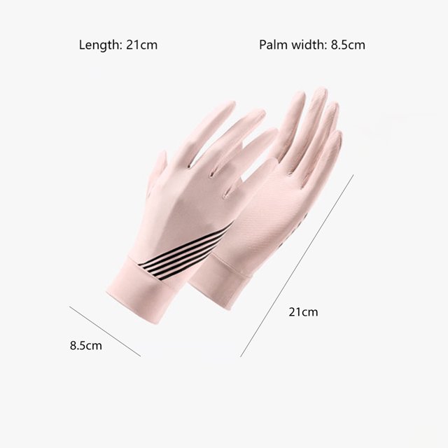 Gants de Protection Solaire pour Femmes, Gants Élastiques à Doigts Complets pour la Randonnée en Plein Air