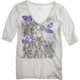 thumbnail image 1 of DKNY playera estampada con diseño de joya para mujer, blanca, extragrande DKNY Camiseta gráfica, 1 of 1