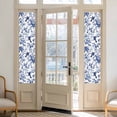 thumbnail image 2 of White Blue Spring Floral Window Privacy Film, Summer Botanical Hummingbird Static Cling UV Sun Blocking Heat Control Window Tint, Non-Adhesive One Way Windows Privacy Cover 17.7''x78.7'', 2 of 7
