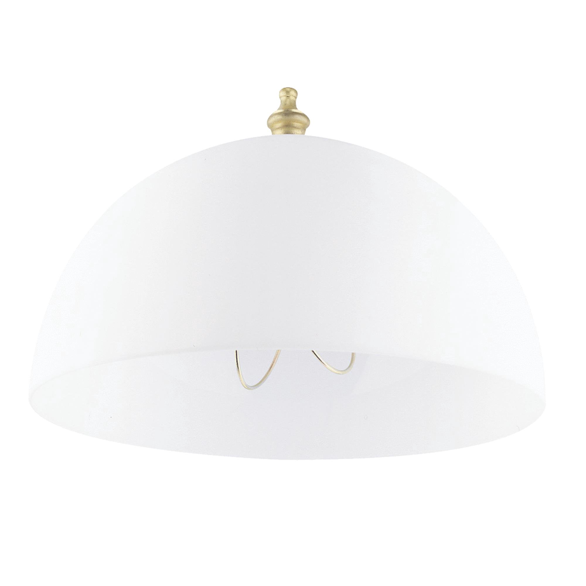 Westinghouse Lighting 8149400 8 in. White Acrylic Dome Clip-On Shade
