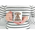 thumbnail image 2 of Coffee Will Fix Everything, Problem Solution Quotes Coffee & Tea Mug (15oz), 2 of 6