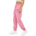 thumbnail image 6 of LEBONYARD Wide Leg Pants for Women,Womens Trousers High Waisted,Women Casual Trousers and Trousers Plus Velvet Running Fitness Sports Pants Pink M, 6 of 8