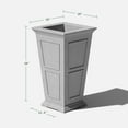 thumbnail image 2 of Veradek Brixton Tall 28" Planter Grey, 2 of 10