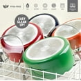 thumbnail image 6 of Granitestone Diamond 5 Qt Nonstick Stock Pot Soup Pot Pasta Pot Stew Pot with Tempered Glass Lid-Oven & Dishwasher Safe, Green, 6 of 6