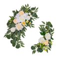 thumbnail image 3 of 2 piezas, arco de boda, flores, telón de fondo, corona de granja, decoración verde rústica, pared, ventana, arreglo Floral, botín,, 3 of 8