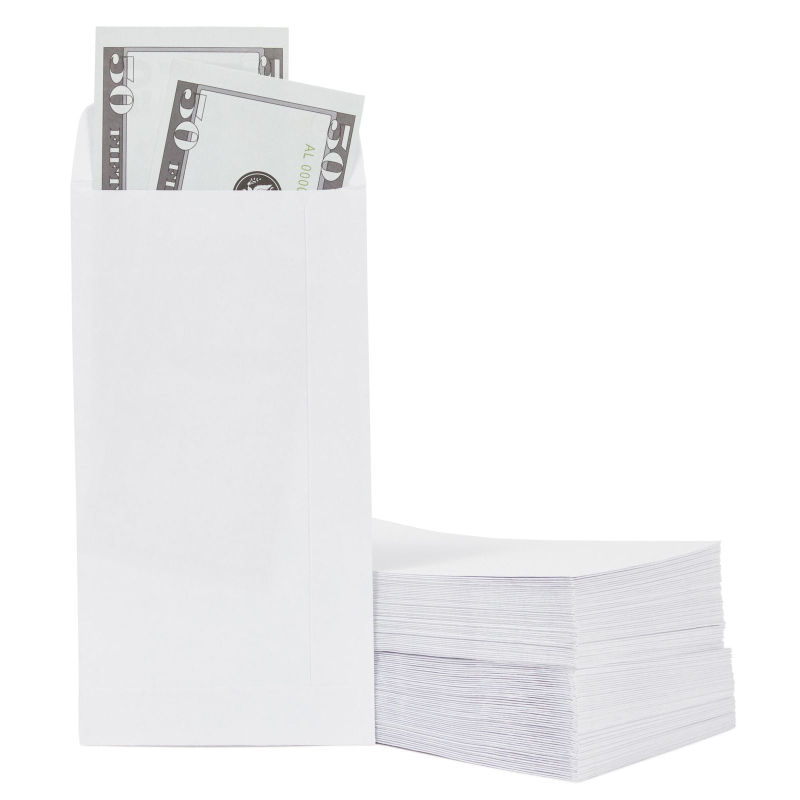 50 Small Dollar 2x2 White Paper Coin Holder Envelope GUARDHOUSE Sulpher Free 