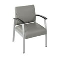 thumbnail image 2 of Bush Business Arrive Waiting Room Guest Chair with Arms in Light Gray Vinyl, 2 of 9