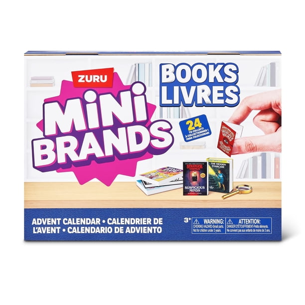 Calendario de Adviento Mini Brands Libros de ZURU, Juguetes Coleccionables de Temporada para Niñas, Niños y Coleccionistas