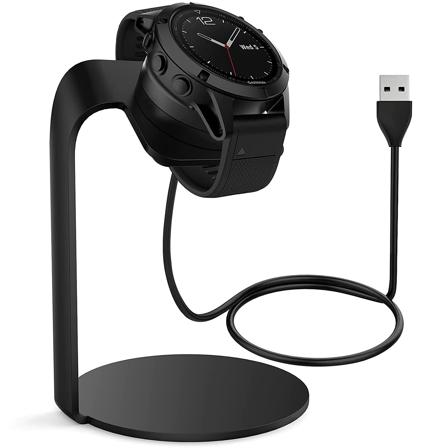 USB Charger Charging Cable Cradle Dock Stand For Garmin Vivoactive Smart  Watch