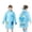 Sky Blue, variant on Krdevn Kids' Bear Print Rain Poncho, Light Blue Button-Up Waterproof Raincoat with Pocket, Cute Cartoon Rain Gear for Boys & Girls,4-6 Years