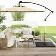thumbnail image 4 of Costway Offset Umbrella Base with 4 Square HDPE Plate & 4 Connection Metal Hooks for Patio, 4 of 10