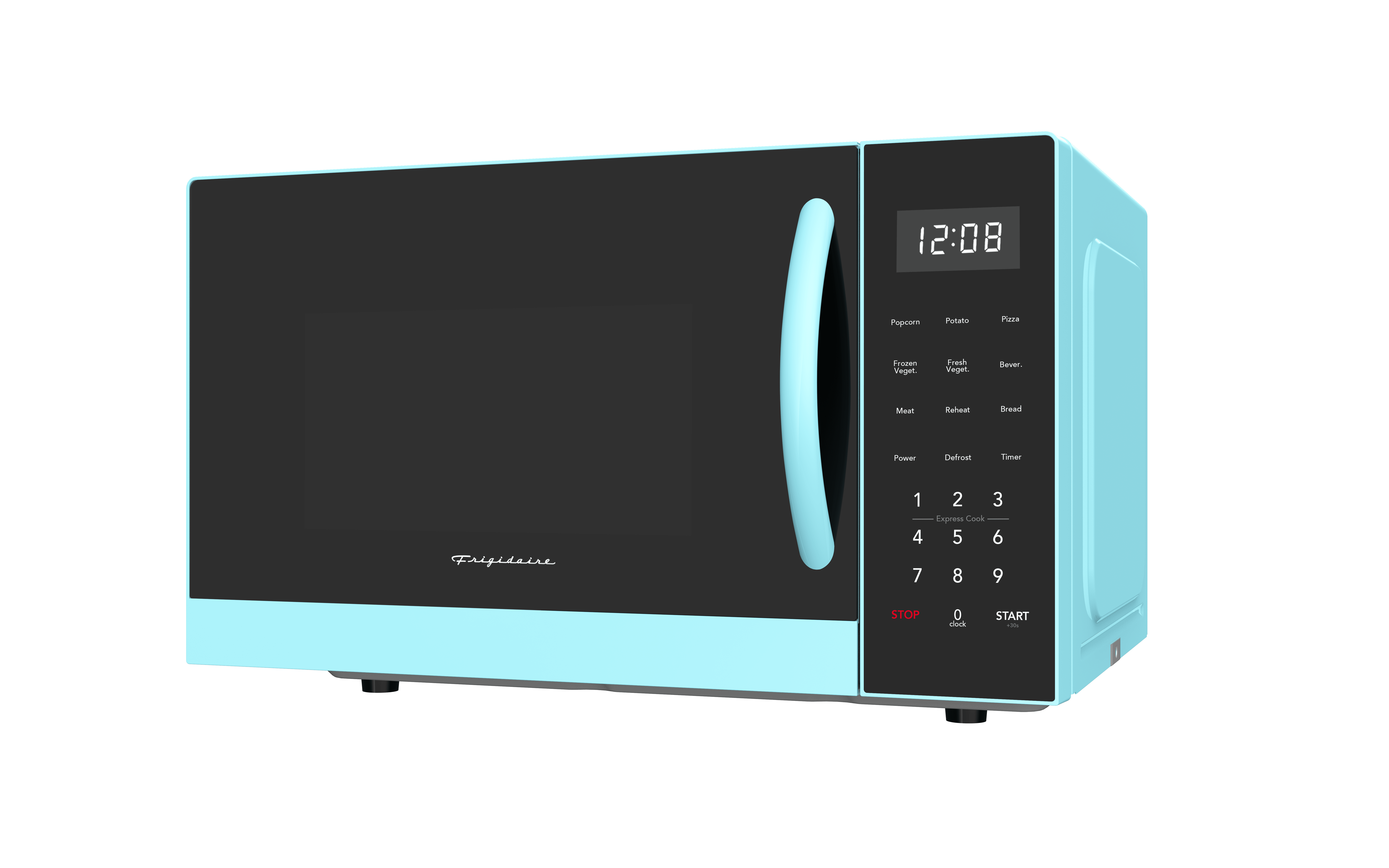 Frigidaire 0.9 Cu. ft. Countertop Microwave Oven, 900 Watt Microwave with 10 Power Levels, Blue