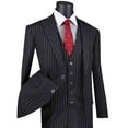 thumbnail image 3 of Vinci Executive 3pcs Suit V2RS-9 Pin Stripe, 3 of 5