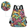 thumbnail image 4 of Travel Backpack for Women Large Capacity College Bags Multi-pocket Casual Daypacks 15 Inch Colorful Bones, 4 of 7