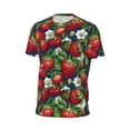 thumbnail image 6 of Wukai Strawberry2 Print Men's Short-Sleeved Mesh T-Shirt,Quick-Dry Short Sleeve Workout T-Shirt-Large, 6 of 8