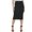 Black, variant on Calvin Klein Womens Metallic Sweater Skirt Heather Granite XL