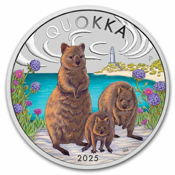 2025 Australia 1 oz Silver Colorized Quokka Proof