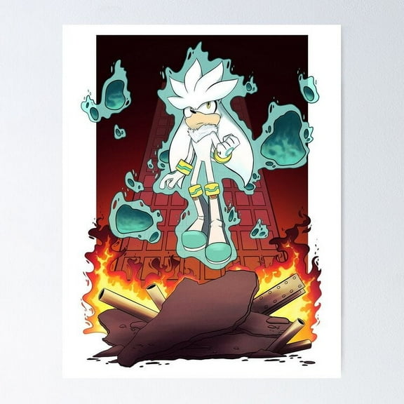 Kna Prints - Poster Silver The Hedgehog, UNFRAMED-8x12