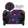 thumbnail image 4 of Kdxio Mardi Gras and Donuts Pattern Luggage Cover for Travel,Elastic and Durable,Fits 18-32 Inch,Anti-Scratch Suitcase Protector, 4 of 9
