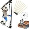 thumbnail image 1 of Archery Mini Compound Bow and Arrow Set -Stainless Steel Mini Pocket Survival Hunting Bow Right/Left Hand for Target Shooting Practice Archery Entertainment Fun Gift, 1 of 8