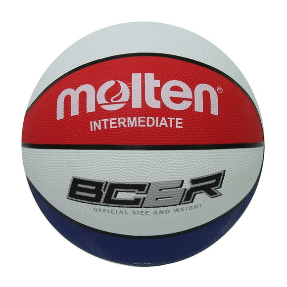 Balon DE BÁSQUETBOL Molten BC6R Hule Natural Azul/Bco/Rojo N.6