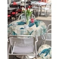 thumbnail image 5 of Outdoor Tablecloth with Umbrella Hole for Patio/Picnic/Party/Camping, Teal Sea Turtle Coastal Waterproof Table Cloth Round Cover Washable, Vintage Summer Beach Nautical (Dia 60"), 5 of 8