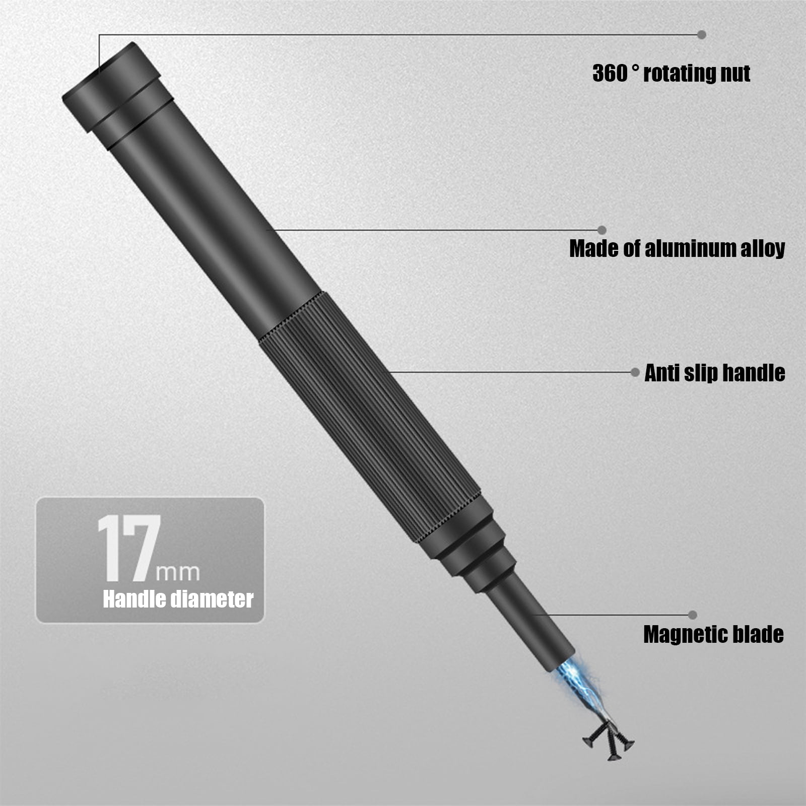 Precisions Electric Screwdriver with Bits, Electric Screwdriver, 69 in 1 Cordless Screwdriver Repair Tool Kits