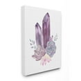 thumbnail image 2 of Stupell Industries Succulent Crystal Flower Purple Blue Watercolor Painting Canvas Wall Art by Ziwei Li, 2 of 5
