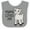 Heather and White, variant on Inktastic Mama Loves Me Cute Goat Boys or Girls Baby Bib