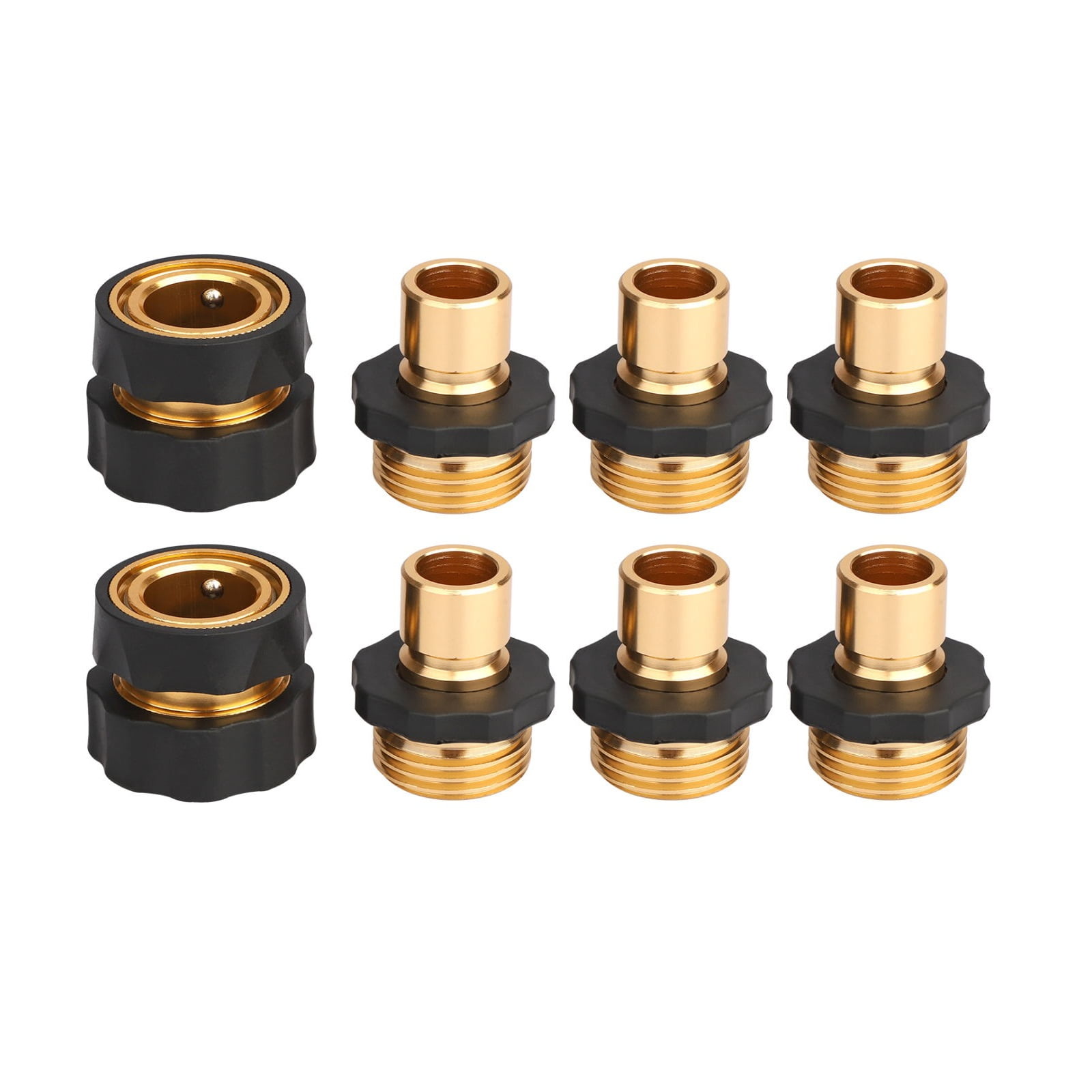 Garden Hose Quick Connector Set, TSV 3/4" NoLeaking Water Hose Quick