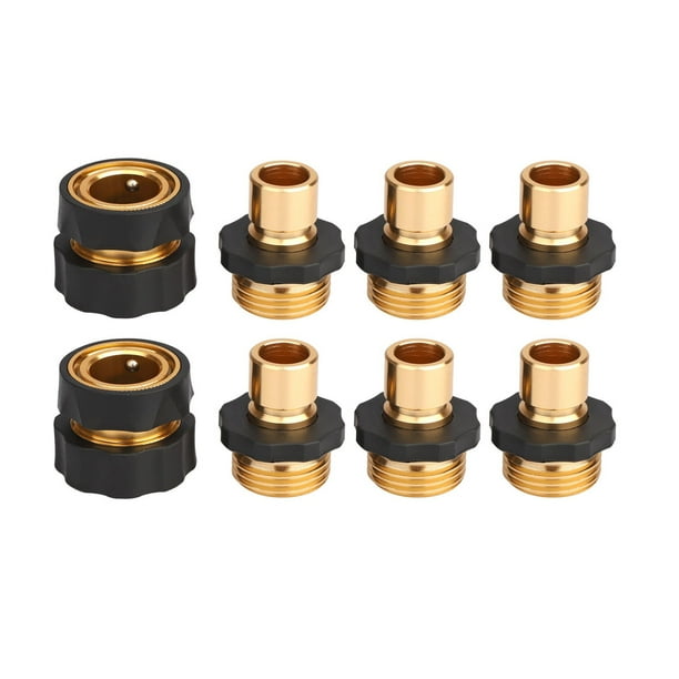 Garden Hose Quick Connector Set, TSV 3/4" NoLeaking Water Hose Quick