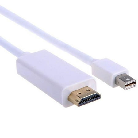 Antoble 10ft Mini Display Port (Mini DP Thunderbolt Compatible) Male to HDMI Male Cable for Apple MacBook, Macbook Pro, Macbook Air to HDTV Monitor (Best Monitor For Apple Mini)