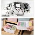 thumbnail image 2 of Bxaolu Sock Drawer Organizer [1 Pack] Underwear Organizer, Stackable Plastic Storage Bin with Lids for Garage, Closet, Storage Box for Clothes, Socks, White, 2 of 9