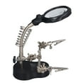 Soldering Station Magnifier Auxiliary Clip Stand Desktop Magnifying Glasses for Small Items