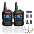 thumbnail image 1 of Pack 2 Walkie Talkies C50 99 Canales 2W 5km 400-480MHz Radio De Comunicacion Portatil Radios Recargable Frecuencia Modelo Negro, 1 of 4