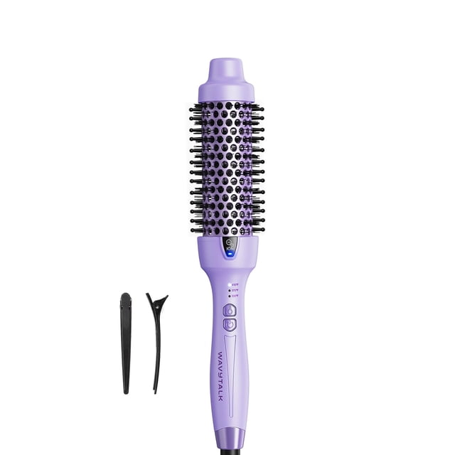 Cepillo térmico Wavytalk Blowout Express Ionic de 1.5 pulgadas, color morado